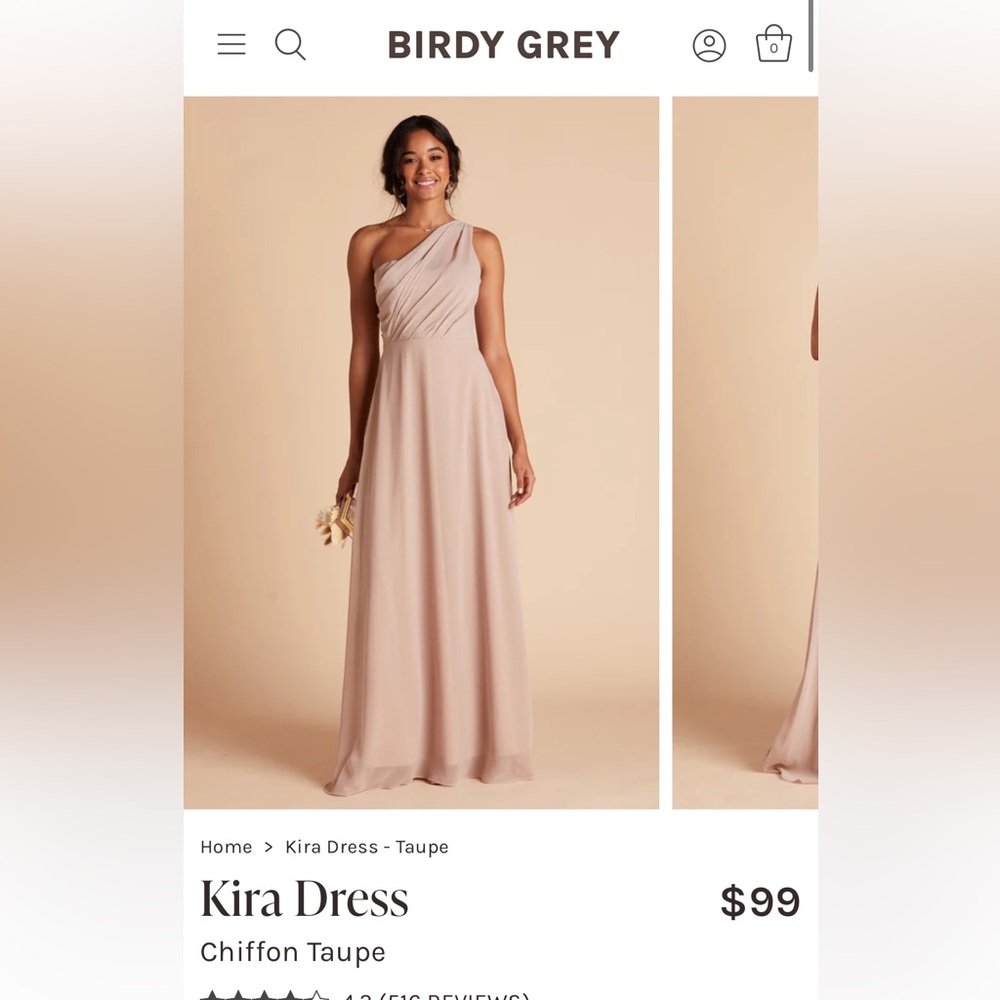 Chiffon Dress (bridesmaid, wedding guest)